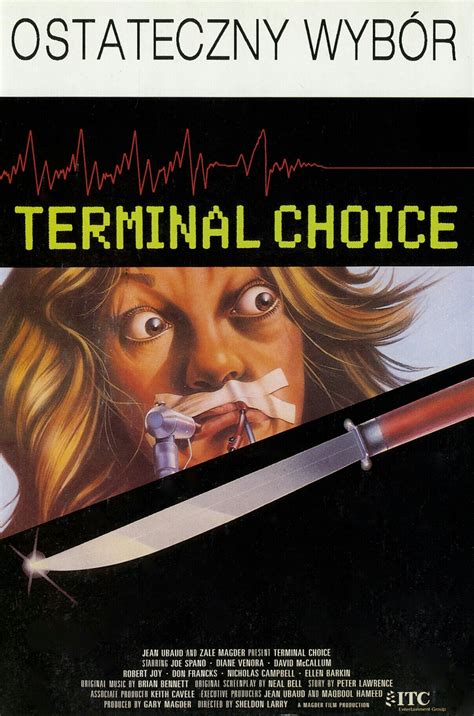 Terminal Choice (1985) film online,Sheldon Larry,Joe Spano,Diane Venora,David McCallum,Robert Joy